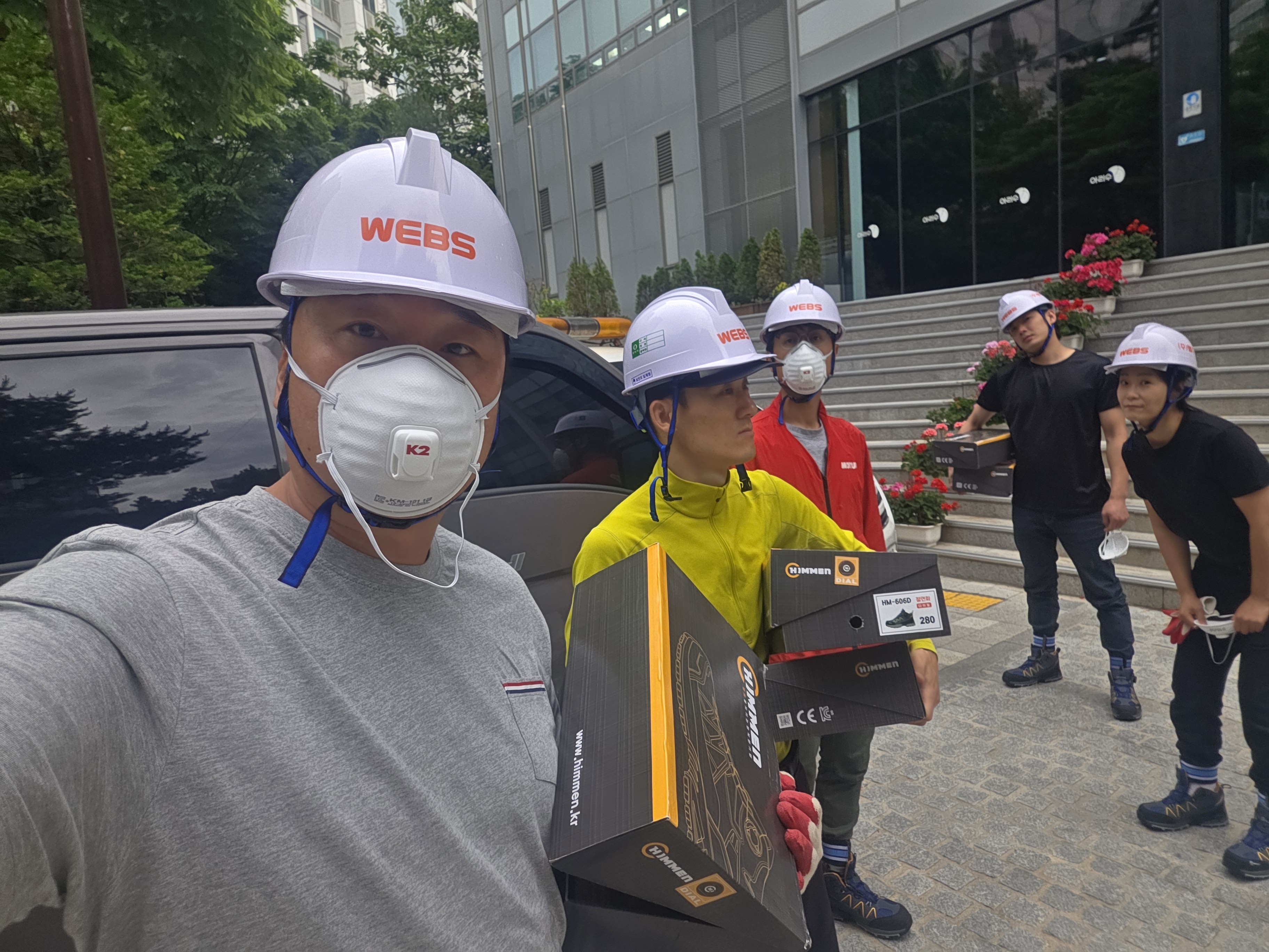 강동 상일동 재건축 단지 환기청정기 본체 설치 작업